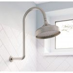 Lillian Wall Arm Shower Set Brushed Nickel